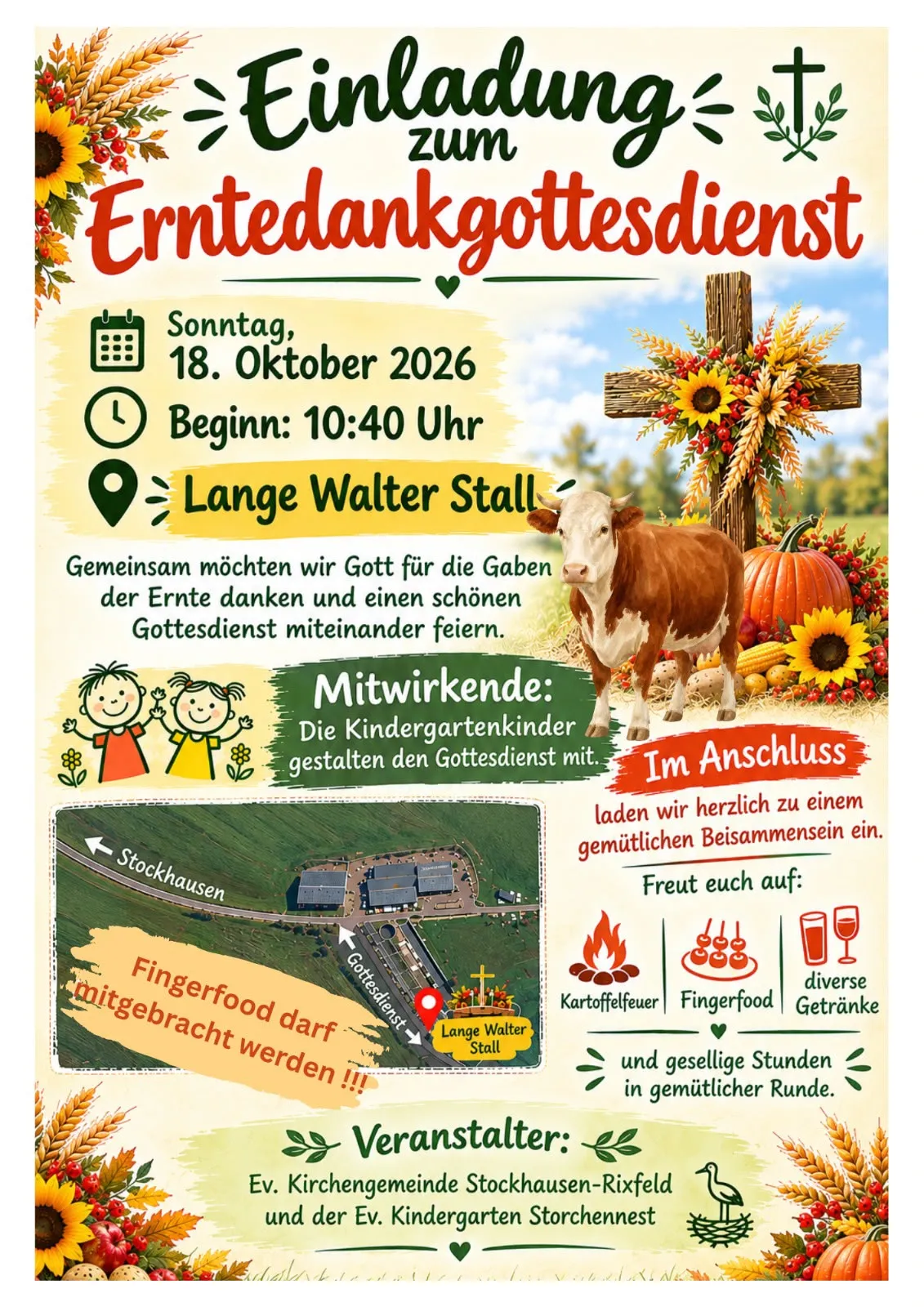 Plakat: Erntedankgottesdienst