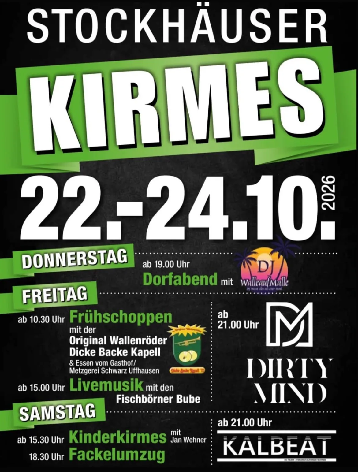 Plakat: Stockhäuser Kirmes